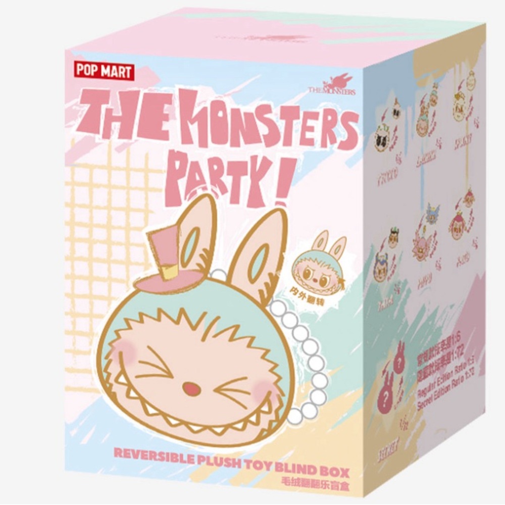 The Monsters Party Reversible Plush